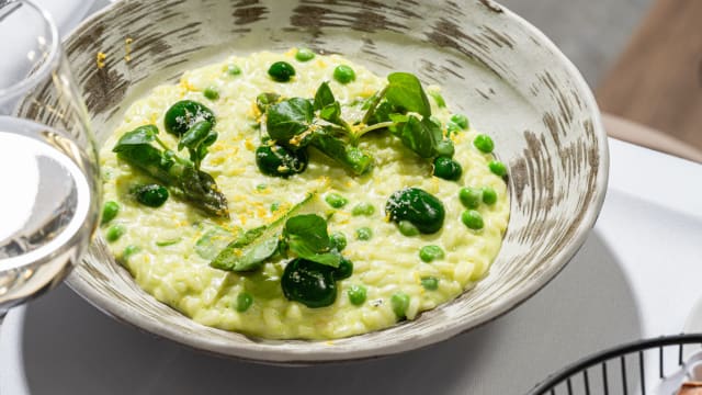 Risotto verde - Le Bistrot du Rhône, Geneva