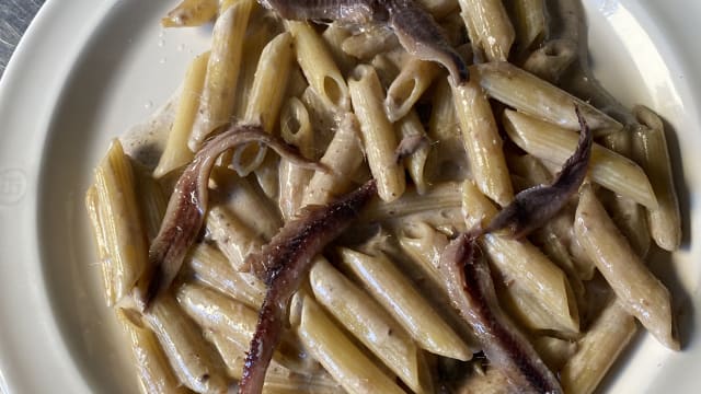 Penne con acciughe - Ristorante Piano, Reims