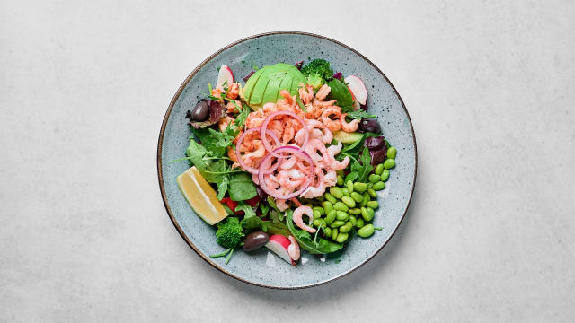 Jacobs Sallad med räkor/kräftstjärtar & avokado - Jacob's, Stockholm