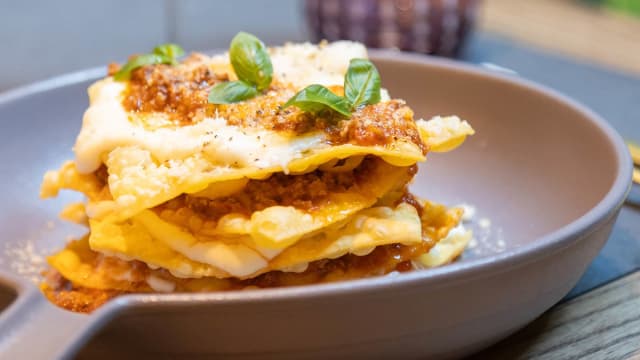 Variazione di parmigiana di melanzane - Sottosopra, Rome