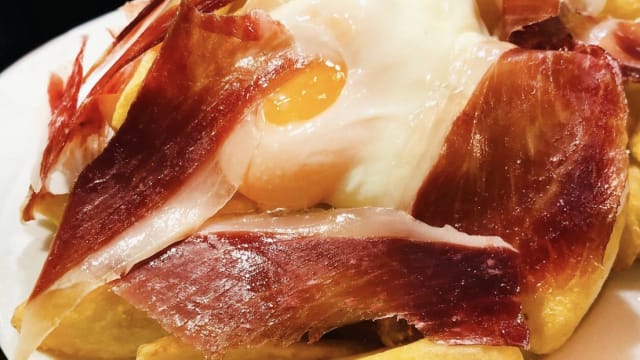 Huevo estrellado con jamón - Clóset, Barcelona