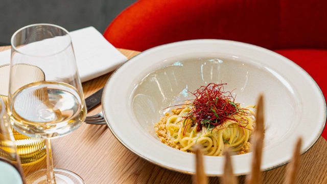 Spaghettone aglio, olio e peperoncino - Binomio, Florence