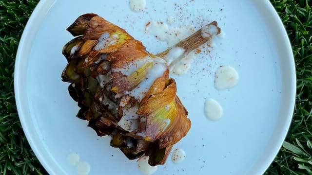 Battuto di Gambero Rosso Mazzara Passion Fruit e Tatsoi - Ristorante Favilla Hotel, Rome