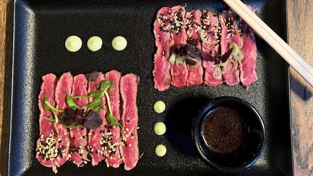 Rib-eye sashimi  - Het Zuiden Fish&Wine - Steak&Beer, Utrecht