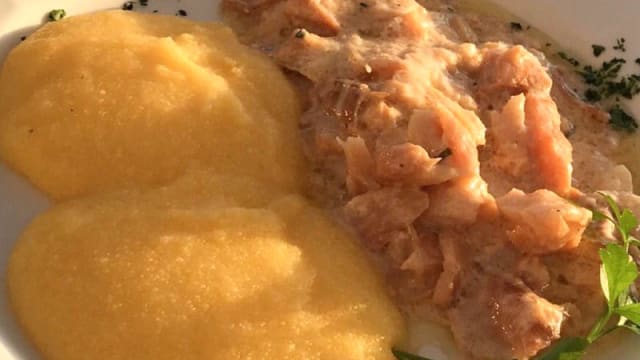 Baccalà alla vicentina con polenta - Trattoria Locanda alla Rosa