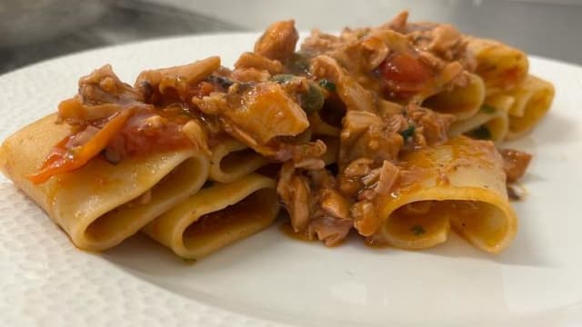 Paccheri al polpo - Il Tarantella Marina di Scarlino