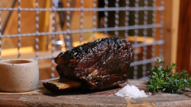 Grilled Beef Bone in Coal - Casa Tradição, Lisbon