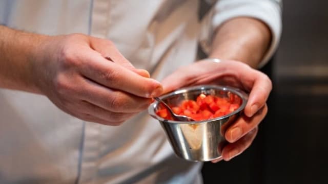 Ravioli capesante e gambero rosso - Sensi Di Vino, Polignano A Mare