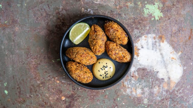 Cod fish croquettes - SOIL Vegan Café - EAST, Amsterdam