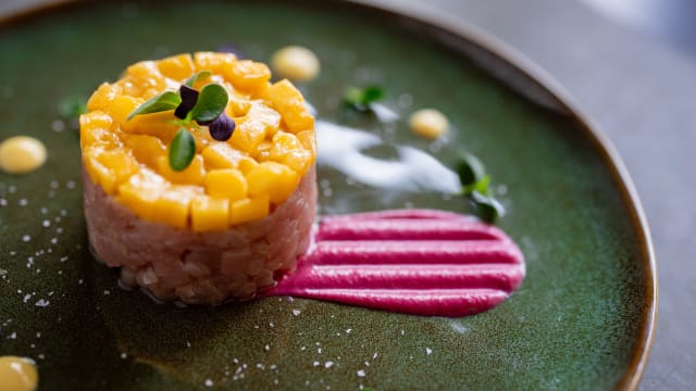 Tartare di tonno con avocado e maionese al mango - The Hall  Bar & Restaurant by “UNA cucina”, Milan