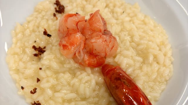 Risotto al prosecco e gamberi rossi - Regina Corner, Venice