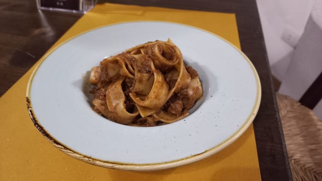 Pappardelle al cinghiale - La Vinsantaia di Villa Pillo