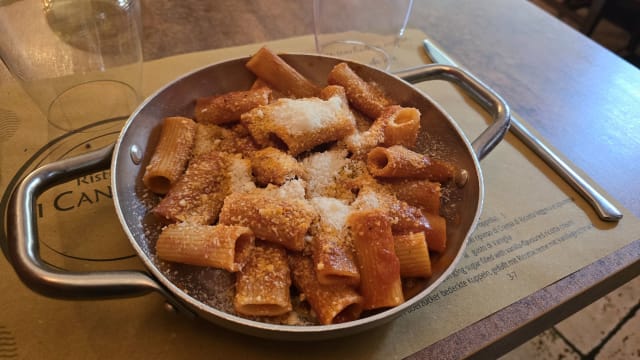 Rigatoni all’amatriciana  - Ristorante il Cantinone