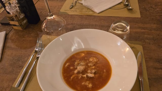 Zuppa di pesci del lago di garda - Ristorante il Cantinone