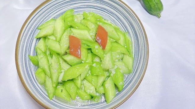 Luffa sautées - Huatian Chinagora restaurant, Alfortville