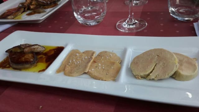 Dégustation de foie gras (cru mariné, mi-cuit, poêlé) - Le Vallon de Chérisy