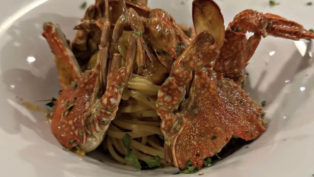 Linguine in guazzetto di granchio - Pupiddu