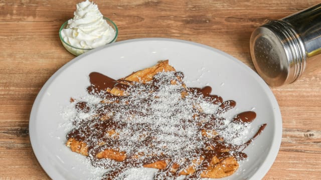 Chocolat noix de coco en miette - Crêperie des 3 Lys, Chartres