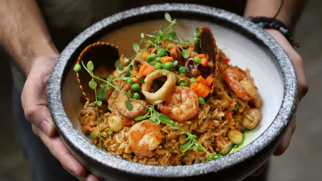 Arroz con mariscos - Ceviche103, Barcelona