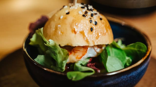 Mini burger di gambero - Calipé - Vineria di Pesce, Rome