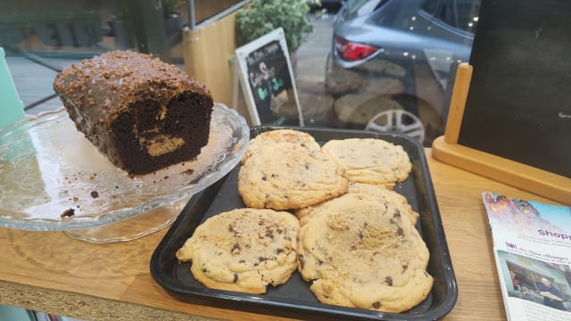 Cookies chocolat noir, blanc, caramel, - Au bien manger, Levallois-Perret