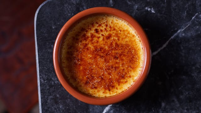 Crème brûlée de rosmaninho - Cervejaria Trindade