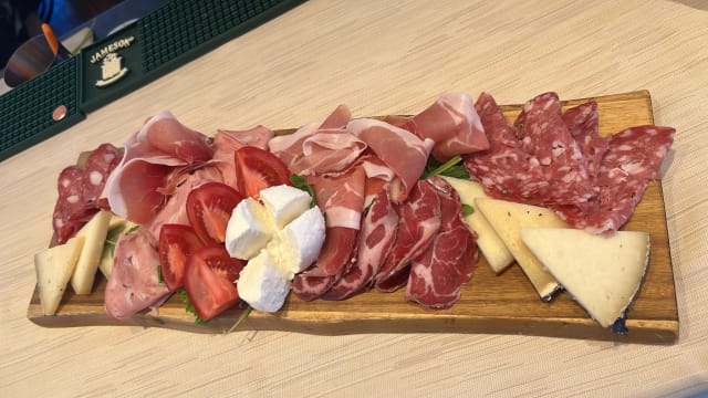 Large Plate of Tuscan Flavors, Cured Meats, Cheeses  - Alla Torre de Rossi, Florence