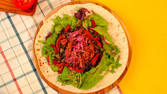 Vegan Meat Fajitas - Fajitas Cantina VBB HOUSE, Paris