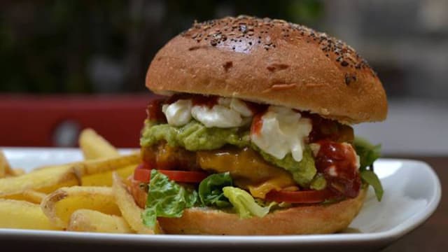 Mexican burger - Red Garter Steakhouse, Florence