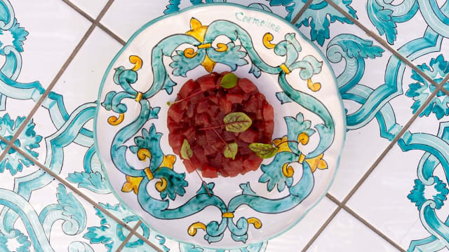 Tartare di tonno*	 - Carmelina Brescia, Brescia