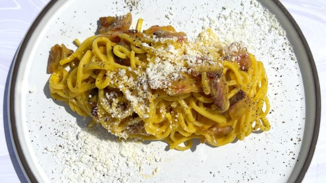 Spaghetti alla carbonara - Samsara Beach Riccione