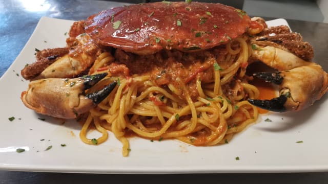 Chitarra al granchio porro - The Art Restaurant Café, Marina Di Ravenna