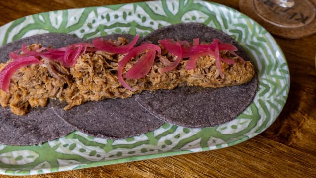 Tacos de pulled pork (3 uds) - Kiltro Restobar, Barcelona