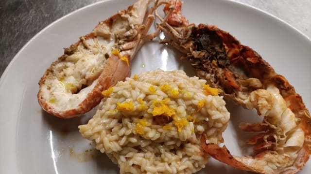 Risotto with star lobster and orange blossom scent (minimum two people) - Pesce Fuor D'aqa