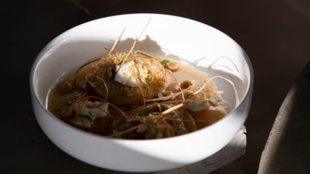 Ravioli d'albergínia - Cúmul, Montblanc