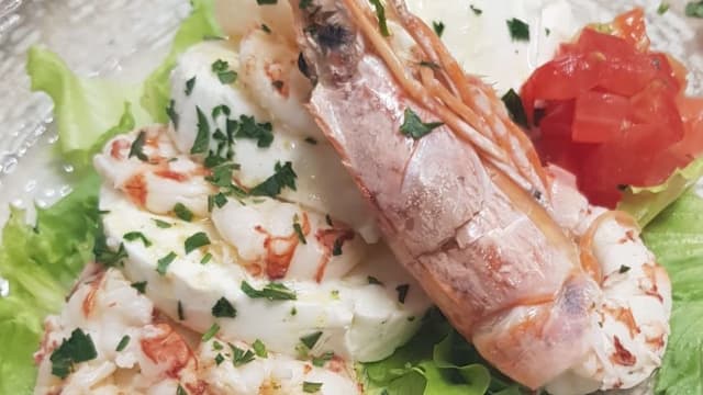 Caprese di gamberoni - Bottega di Mare