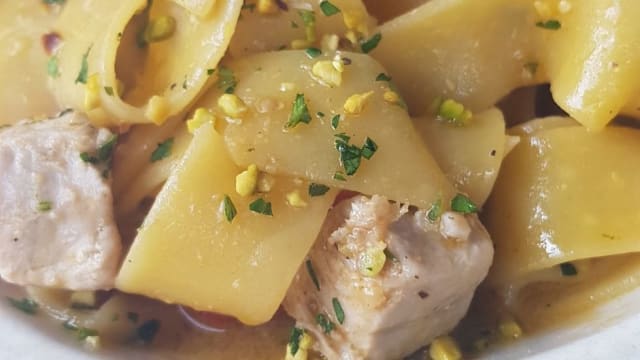 pappardelle con tonno e pistacchi - Bottega di Mare, Milan