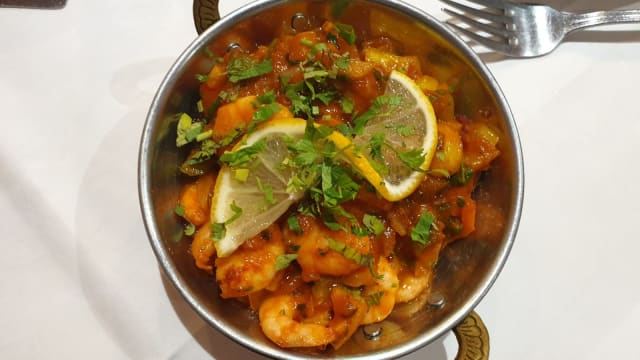 Crevettes - massala - Villa Delhi