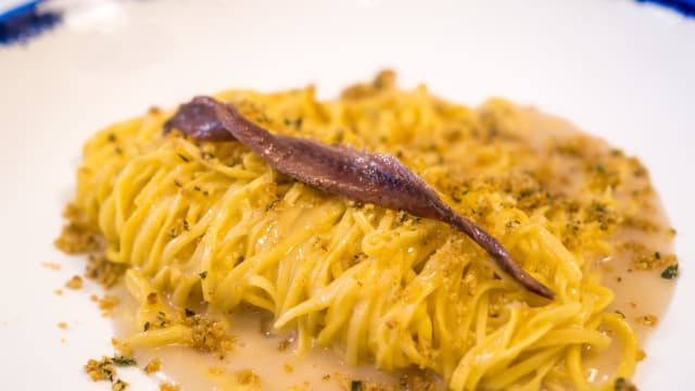 Panino con tartare di salmone - Aromi Bistrot, Rome