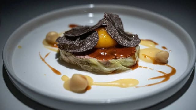 Terrina, huevo y trufa - Nairod, Barcelona