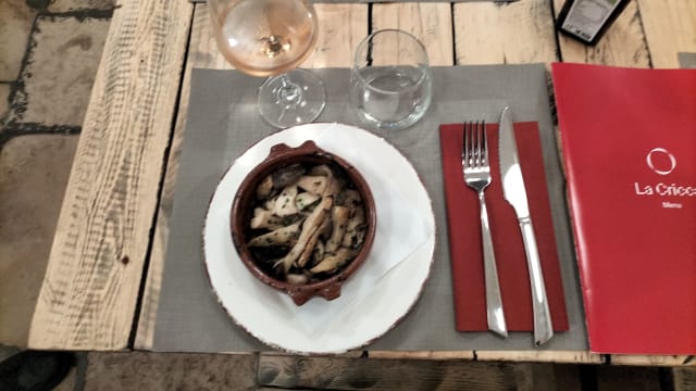 Funghi cardoncelli gratinati  - La Cricca - Pizzeria conviviale, Bari