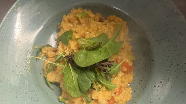 Risotto Allo Zafferano Con Scampi  - Al Caminetto