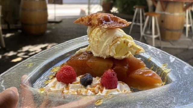 Tarte tatin et Glace - Le Mandement