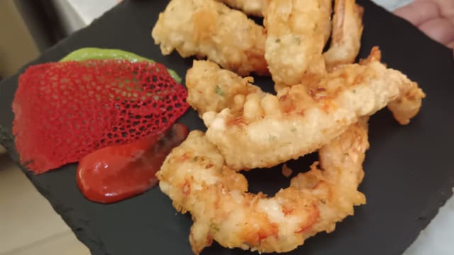 Gamberi in tempura  - Trattoria Paradiso di Nervi