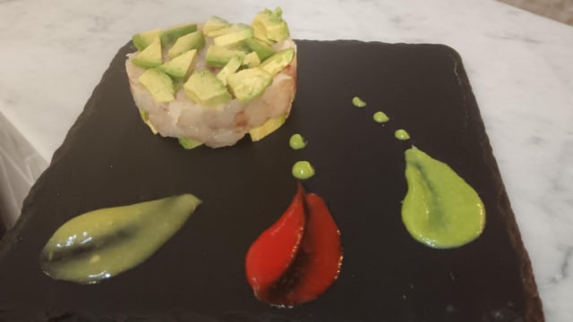 Tartare di gamberi e avocado - Trattoria Paradiso di Nervi, Genoa