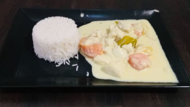 Blanquette de poisson riz - Le Petit Pub