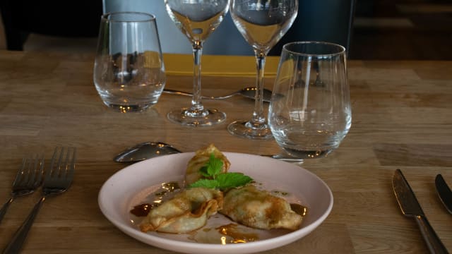 Raviolis traditionnels aux crevettes - La Table de Forges - Forges Hôtel