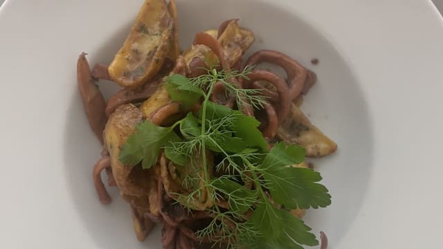 Totani e patate rivisitati alla praianese - Trattoria San Giuseppe