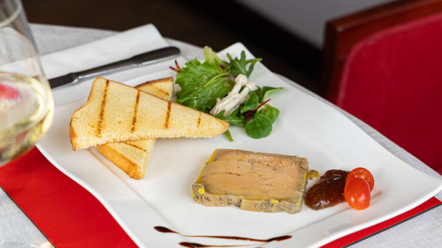 Foie gras au piment d'Espelette - La Fontaine, Montigny-le-Bretonneux