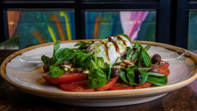 Burratina caprese - Baobab Soul Kitchen & Bar